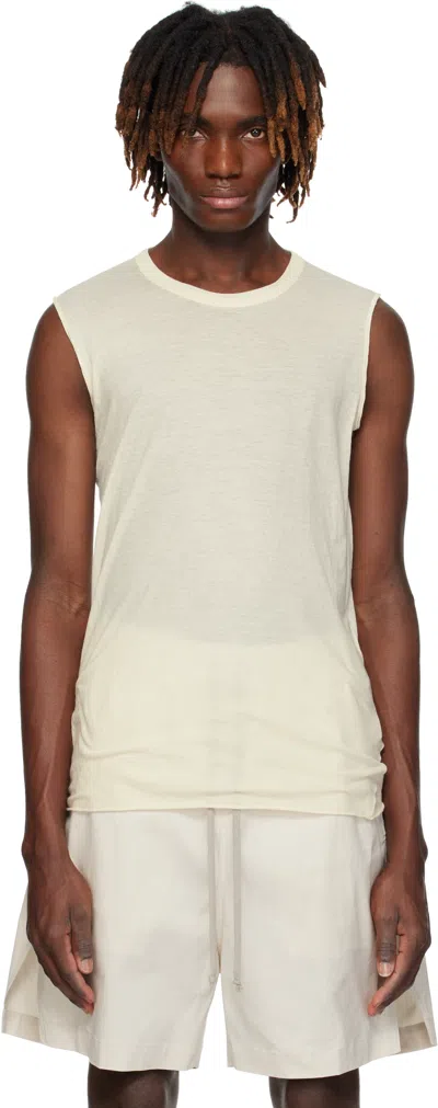 Rick Owens Off-white Hollywood Basic Sl Tank Top In 21 Natural