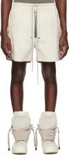 Rick Owens Knee-length Cotton Blend Boxers With Zip Closure In 41 Dinge