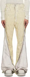 Rick Owens Off-white Hollywood Bolan Banana Jeans In 11 Milk