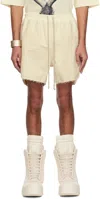 Rick Owens Off-white Hollywood Boxers Shorts In 21 Natural