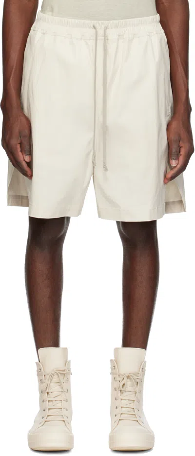 Rick Owens Off-white Hollywood Boxers Shorts In 41 Dinge