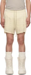 Rick Owens Off-white Hollywood Boxers Shorts In 41 Dinge