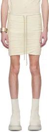 Rick Owens Off-white Hollywood Buds Shorts In 41 Dinge