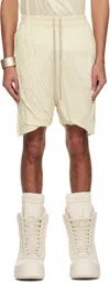 Rick Owens Off-white Hollywood Dbl Long Boxers Shorts In 41 Dinge