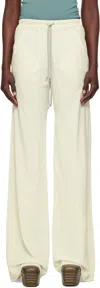 Rick Owens Off-white Hollywood Drawstring Bias Lounge Pants In 41 Dinge
