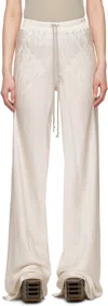 Rick Owens Off-white Hollywood Drawstring Bias Lounge Pants In 41 Dinge