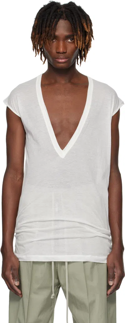 Rick Owens Off-white Porterville Dylan T-shirt In 11 Milk