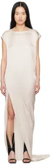 Rick Owens Off-white Hollywood Edfu T Maxi Dress In 41 Dinge