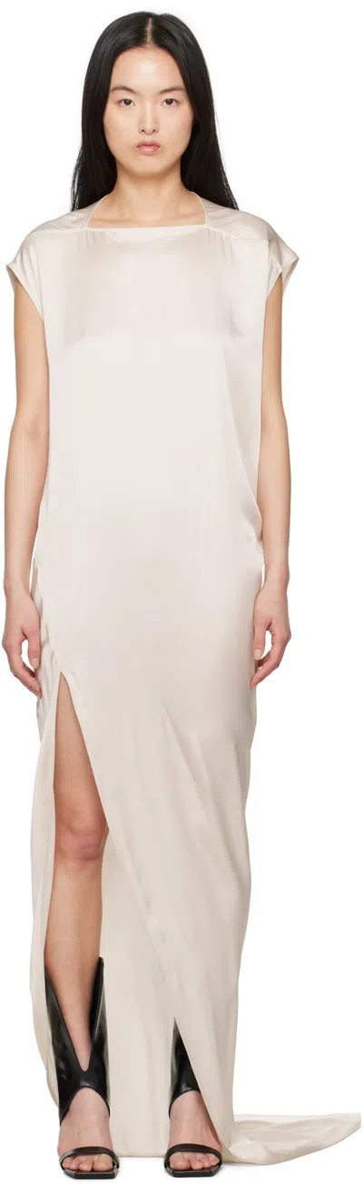 Rick Owens Off-white Hollywood Edfu T Maxi Dress In 41 Dinge