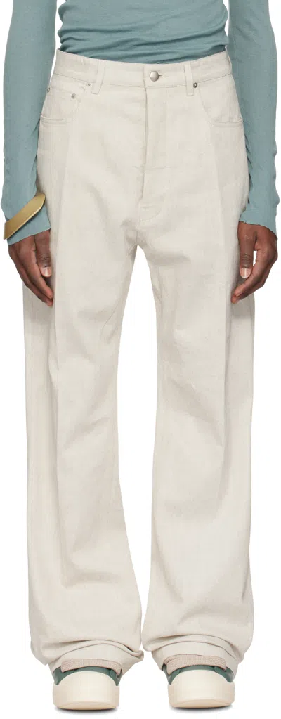 Rick Owens Off-white Hollywood Geth Jeans In 41 Dinge