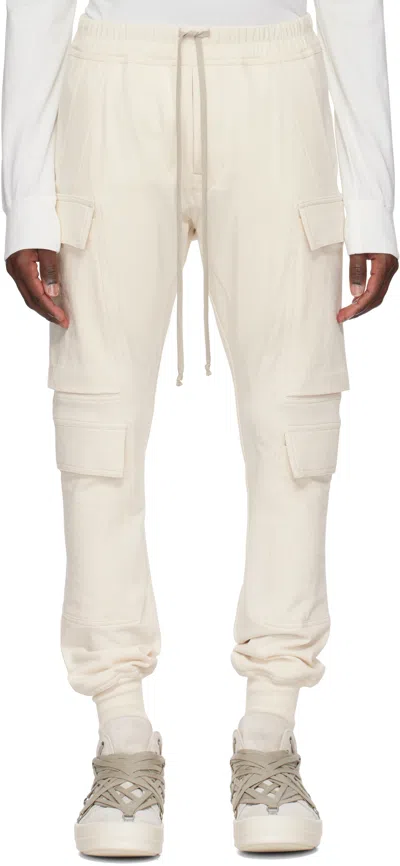 Rick Owens Off-white Hollywood Mastodon Mega Cargo Pants In 21 Natural