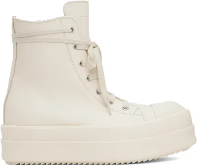 Rick Owens Off-white Hollywood Mega Bumper Sneaks Sneakers In 1111 Milk/milk/milk