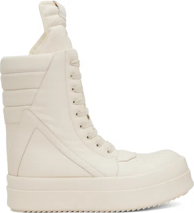 RICK OWENS OFF-WHITE HOLLYWOOD MEGA GEOBASKET SNEAKERS