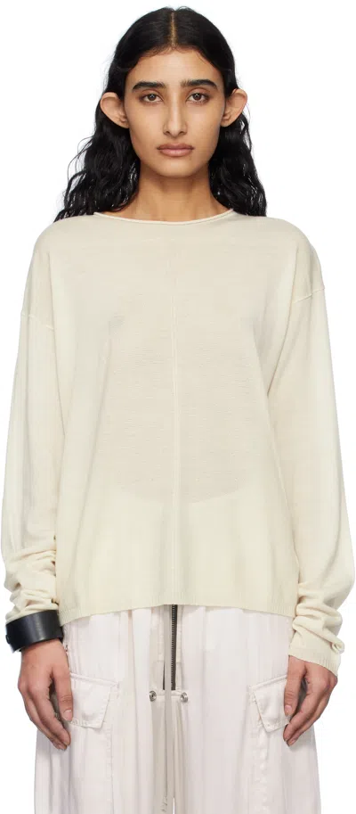 Rick Owens Off-white Hollywood Pull Sweater In 41 Dinge