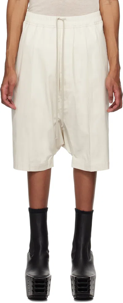 Rick Owens Off-white Hollywood Rick S Pods Shorts In 41 Dinge