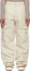Rick Owens Off-white Hollywood Stefan Cargo Pants In 41 Dinge