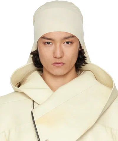 Rick Owens Off-white Hollywood Stretch Cupro Jersey Wig Hat In 41 Dinge