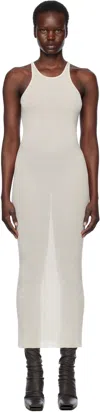 Rick Owens Off-white Hollywood Tank Maxi Dress In 41 Dinge