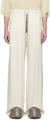 RICK OWENS OFF-WHITE HOLLYWOOD WIDE BELA TROUSERS