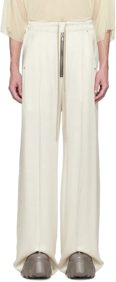 Rick Owens Off-white Hollywood Wide Bela Trousers In 41 Dinge