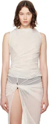 Rick Owens Off-white Luna Top In Neutral