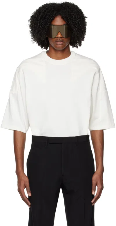 Rick Owens White Cotton T-shirt In 11 Milk