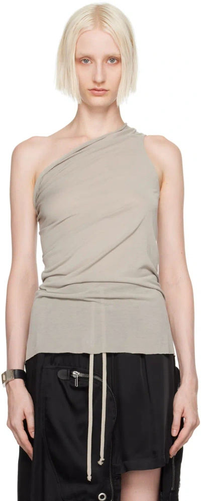 Rick Owens Off-white Porterville Athena Tank Top In 08 Pearl