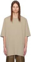 Rick Owens Off-white Porterville Classic Jumbo T-shirt In 08 Pearl