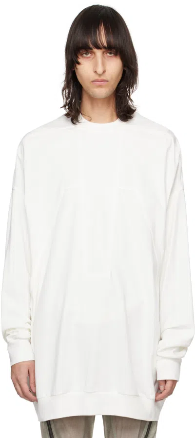 Rick Owens Off-white Splintered Peter Sweatshirt In 11 Milk
