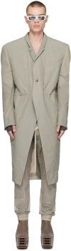 Rick Owens Off-white Tatlin Coat In 08 Pearl