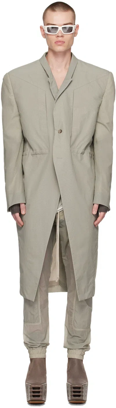 Rick Owens Off-white Tatlin Coat In 08 Pearl