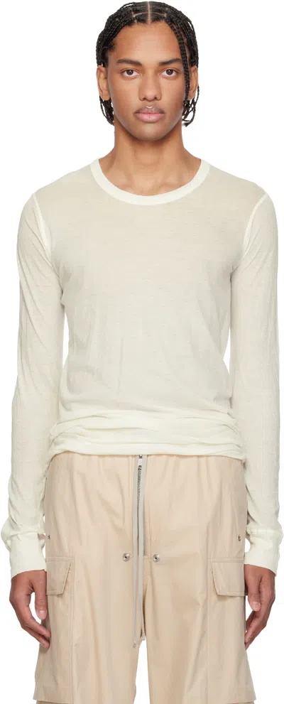 Rick Owens Off-white Temple Basic Ls T-shirt