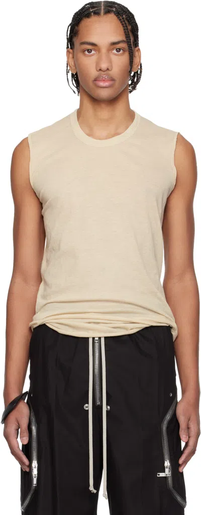 Rick Owens Off-white Temple Basic Sl Tank Top In Neutral