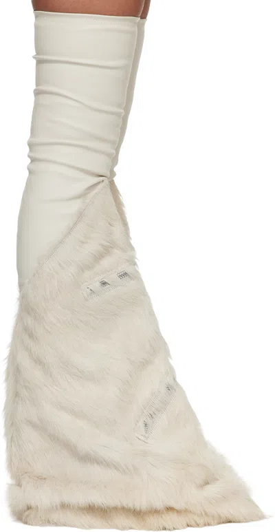 Rick Owens Off-white Temple Cargo Fetish Sneaks Tall Boots