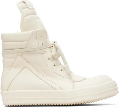Rick Owens Off-white Temple Geobasket Sneakers