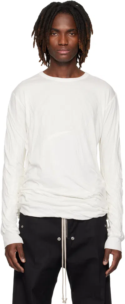 Rick Owens Off-white Temple Jumbo Double Ls T-shirt
