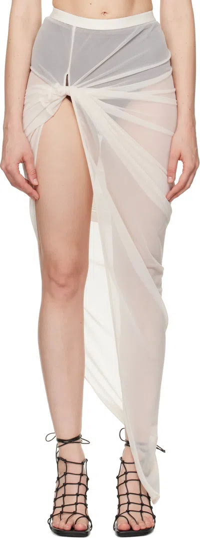 Rick Owens Off-white Twist Edfu Maxi Skirt