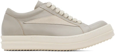 Rick Owens Off-white Vintage Sneakers In 811 Pearl/milk/milk