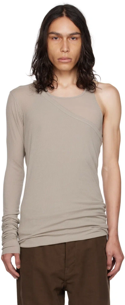 Rick Owens Off-white Ziggy Banana Tank Top In 08 Pearl