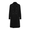 Rick Owens Man Coat Black Size 40 Virgin Wool In Black
