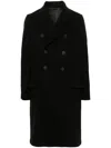 Rick Owens New Bell Virgin Wool Coat In Black