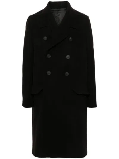 Rick Owens Officer Coat Clothing In Black