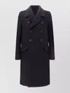 Rick Owens Officer Coat Structured Wide Lapels In Black