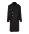 Rick Owens Officer Coat Structured Wide Lapels In Black