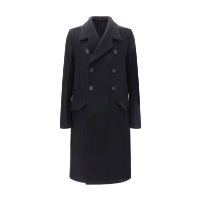 RICK OWENS OFFICER LONG COAT