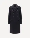 Rick Owens Officer Coat Structured Wide Lapels In Black