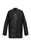 Rick Owens Officier Washed Leather Jacket