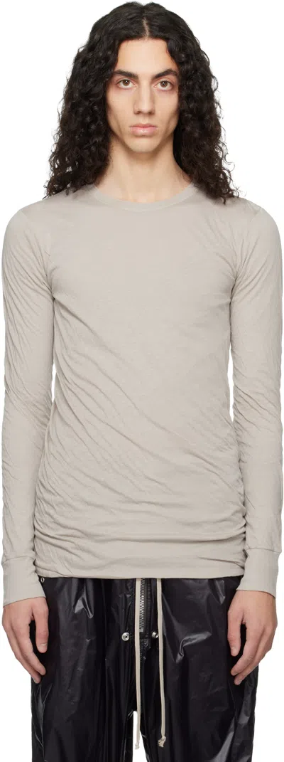 Rick Owens Off-white Temple Double Ls T-shirt In Neutral