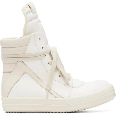 Rick Owens Off-white Temple Geobasket Sneakers