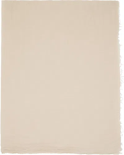 Rick Owens Off-white Temple Sandy Mega Scarf In Brown